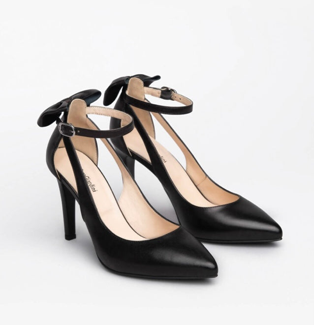 NeroGiardini black leather stiletto - Melissakshoes
