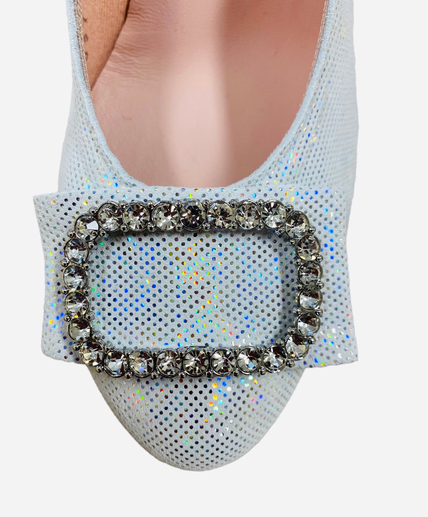 Lebabe white silver shoe - Melissakshoes