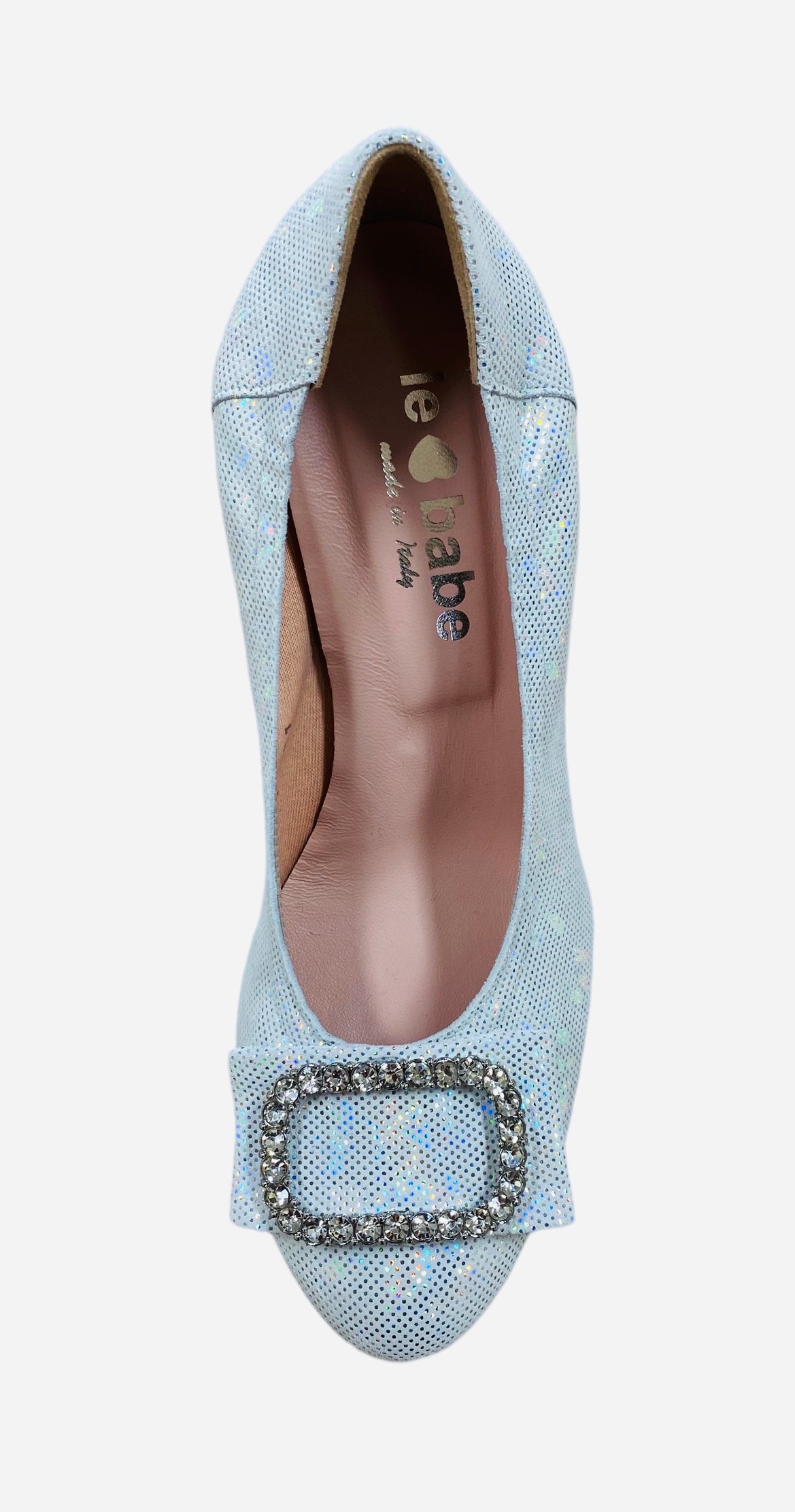 Lebabe white silver shoe - Melissakshoes