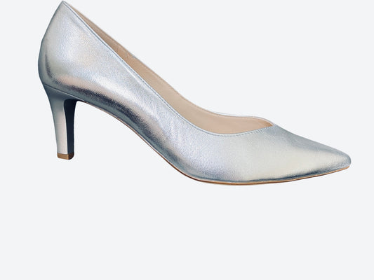 Hōgl silver leather shoe - Melissakshoes